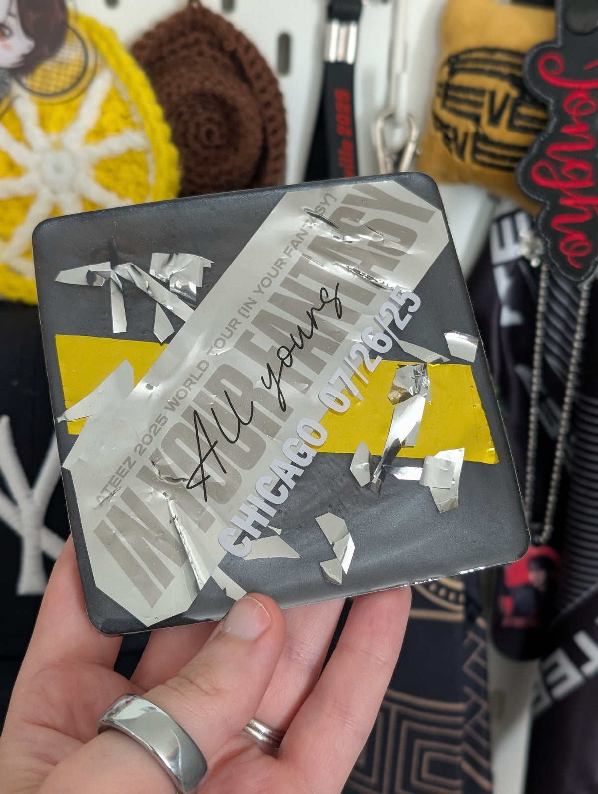 Ateez In Your Fantasy 2025 Tour Confetti Coaster