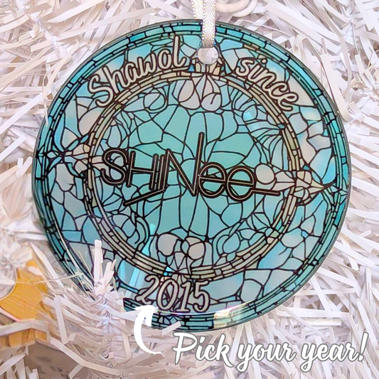 SHINee Shawol Debut Stained Glass Ornament