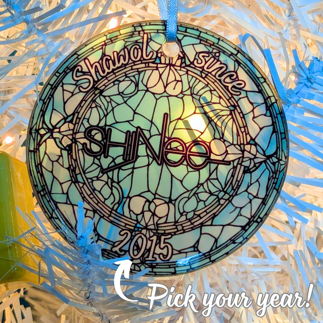 SHINee Shawol Debut Stained Glass Ornament