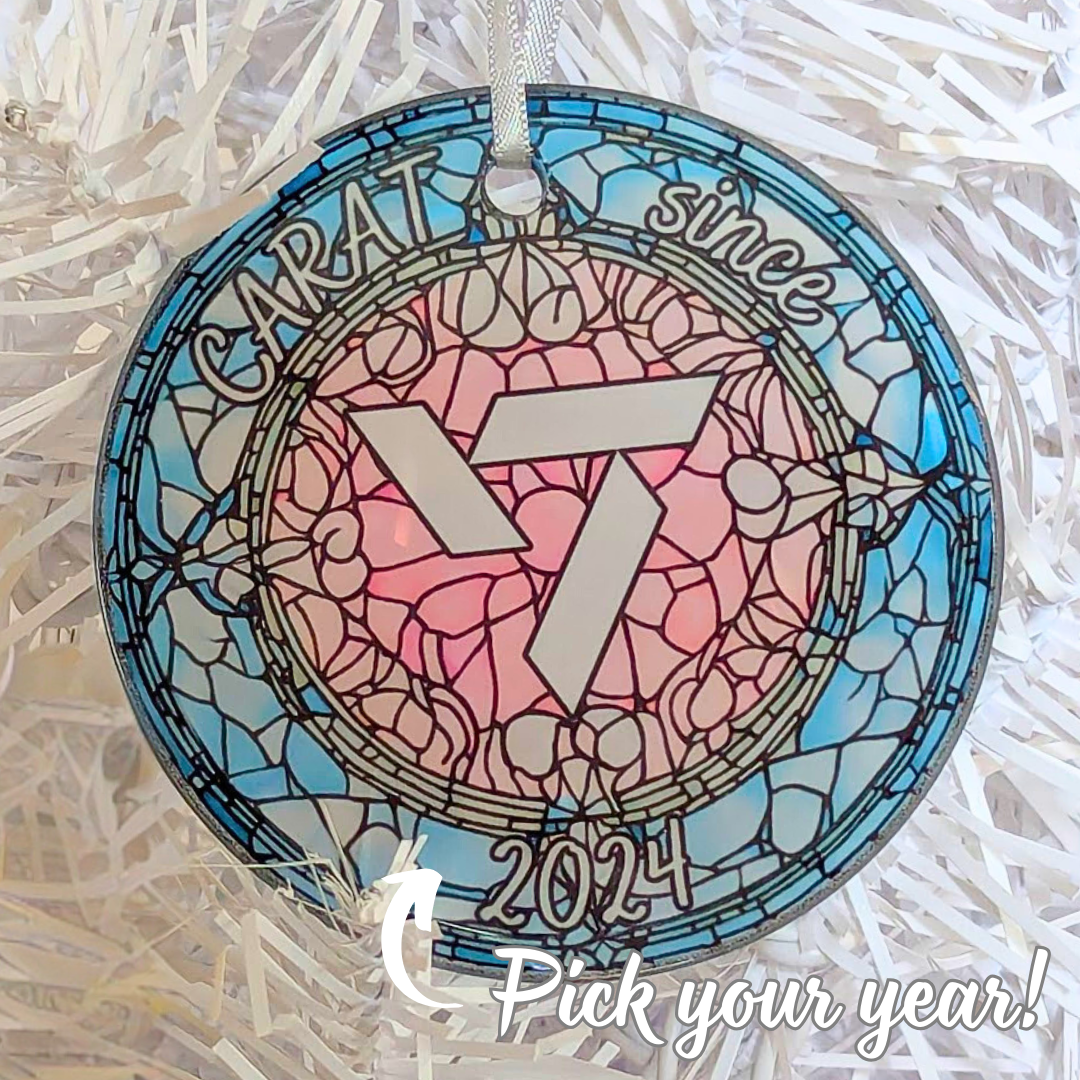 Seventeen CARAT Debut Stained Glass Ornament