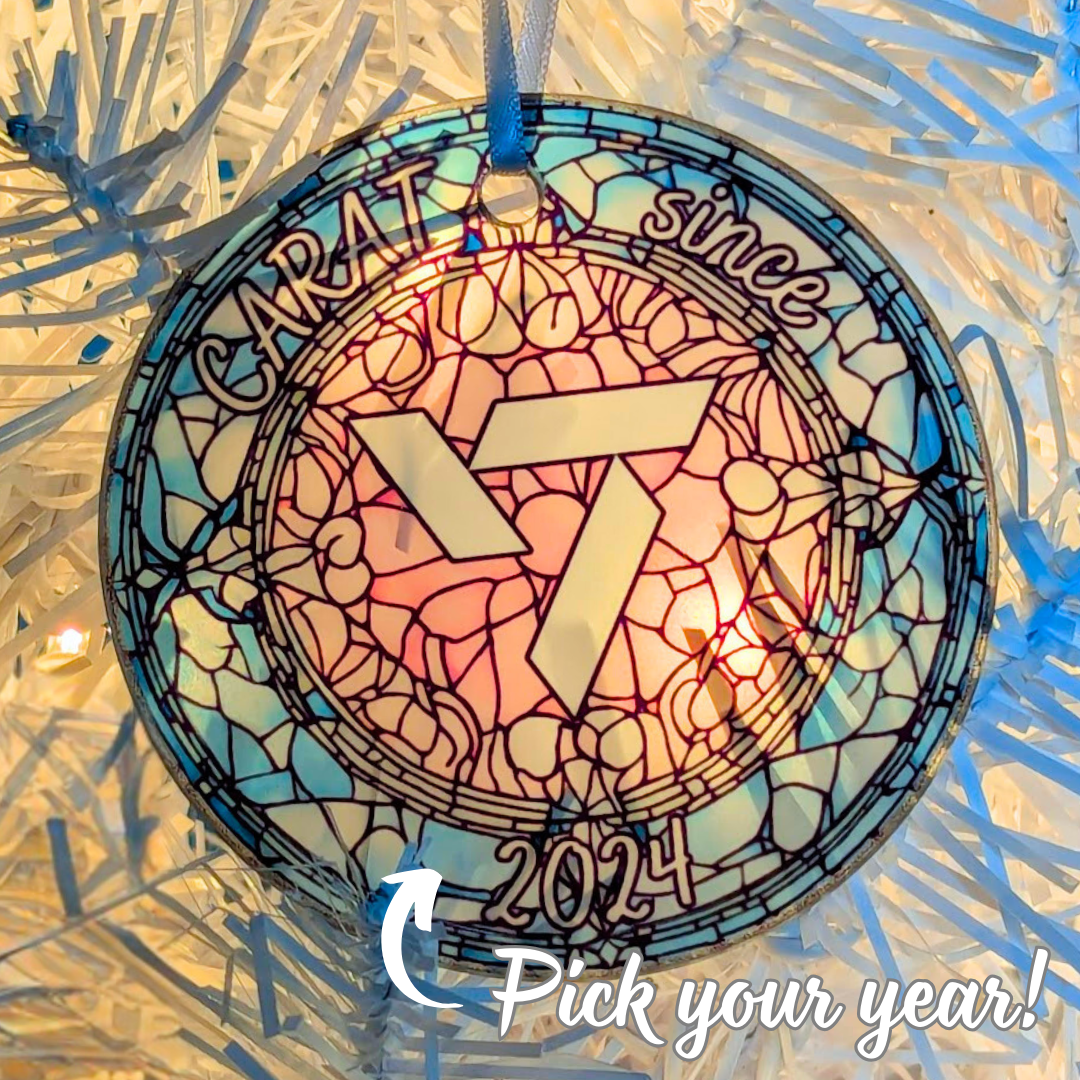 Seventeen CARAT Debut Stained Glass Ornament