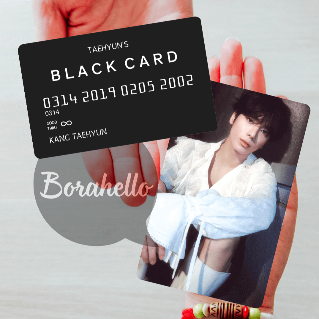 Metal "Black Card" Photocard (TXT, minisode3 Tomorrow Comeback)