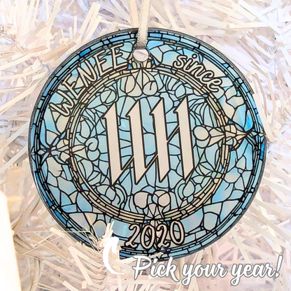 Wonho WENEE Debut Stained Glass Ornament