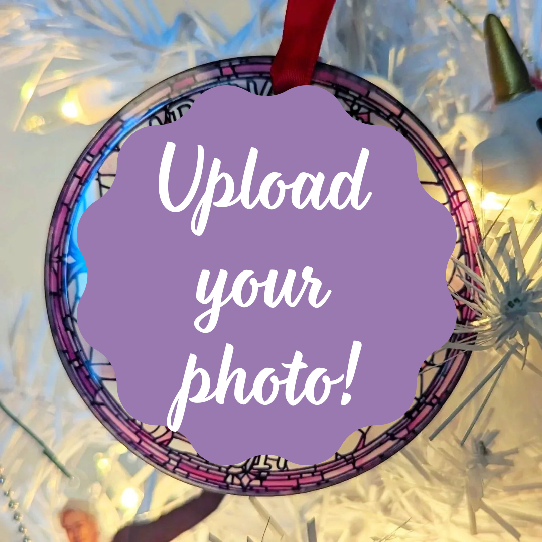 Custom Glass Ornament (3" Circle) | Ornament | borahello