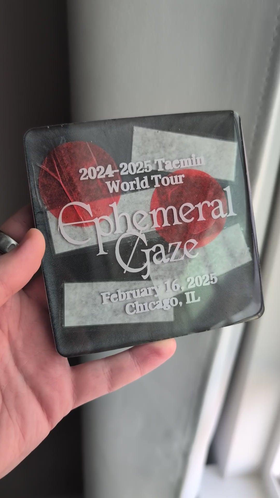 Taemin Ephemeral Gaze 2024-2025 Tour Confetti Coaster