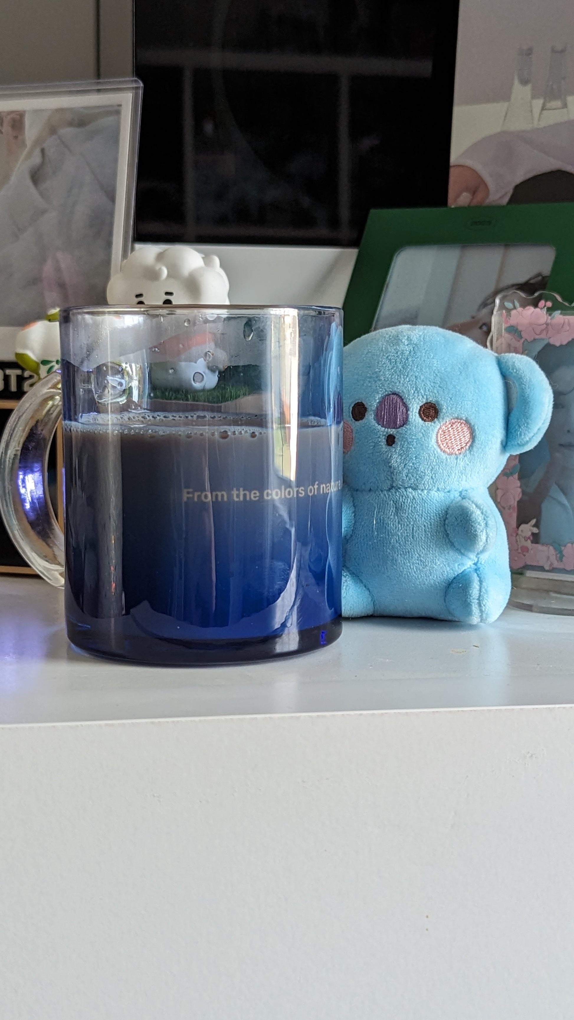 RM "Indigo" Glass Coffee Mug | Mug | borahello