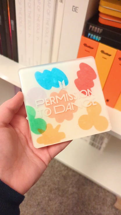 [CUSTOM COMMISSION ONLY] BTS PTD Confetti Coaster (Square)