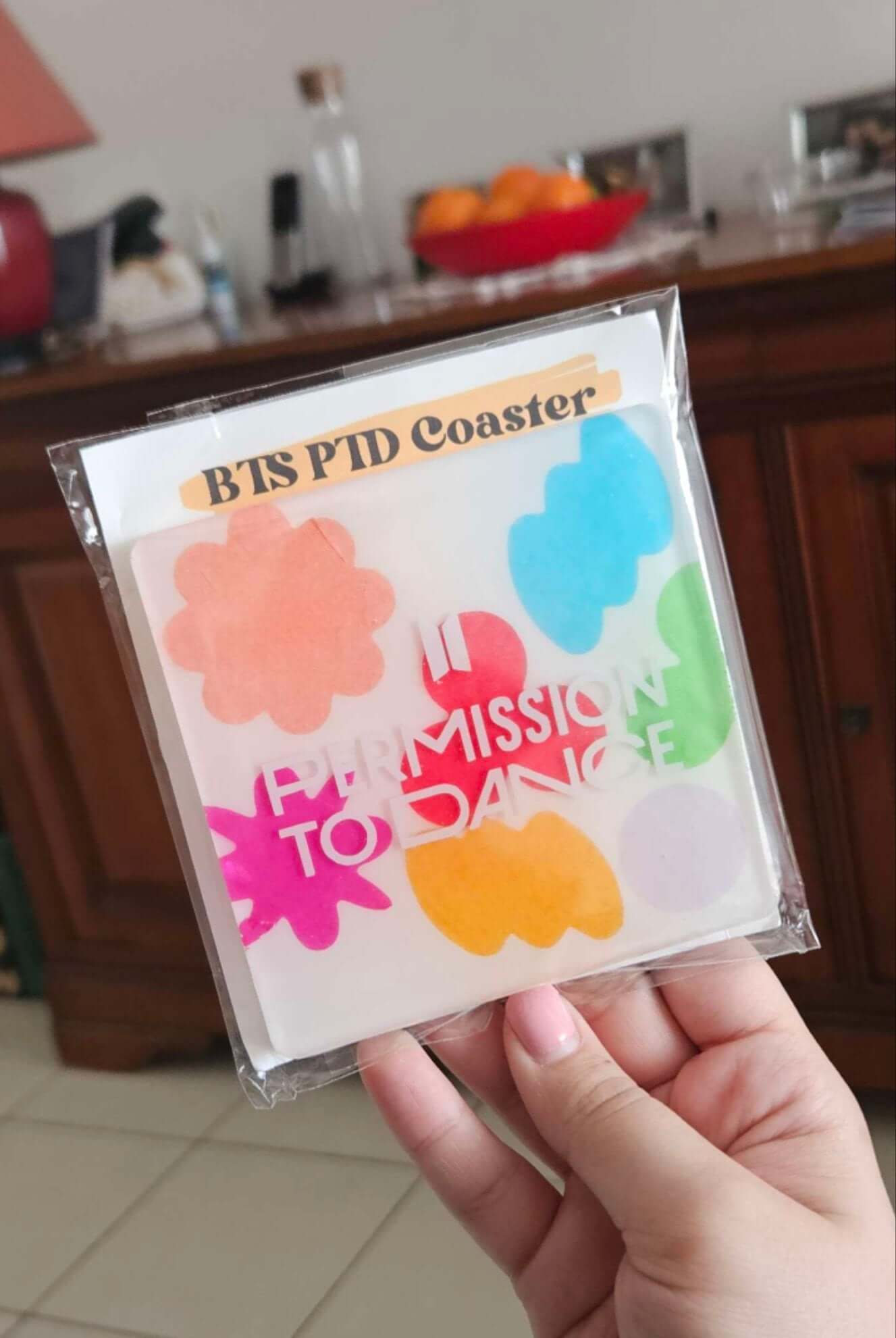 BTS PTD Confetti Coaster (Square) | Coaster | borahello