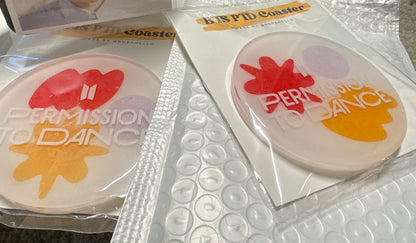 BTS PTD Confetti Coaster (Circle) | Coaster | borahello